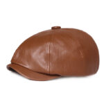 Leather Octagonal Cap Women's Retro - Image 7