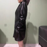 Women's PU Mid-length Casual Fashion Leather Coat - Image 2