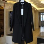 Mid-length Suit Spring Women's Long Sleeve Plus Size Nylon Slimming Versatile Straight Style - Image 7