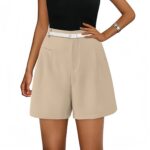 Elastic High Waist Wide Leg Casual Shorts - Image 10
