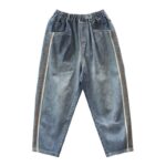 Artsy Side Striped Patchwork Jeans - Image 2