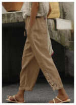 Women's Casual Pants Baggy Straight Trousers - Image 6