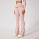 High Waist Hip Lift Lace Nude Feel Yoga Pants Running Fitness - Image 7