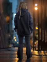 Fashionable Solid Color Long Sleeved Printed Hoodie For Both Men And Women - Image 7
