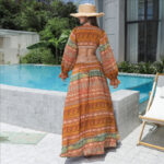 Women's Floral Large Hem Dress - Image 7