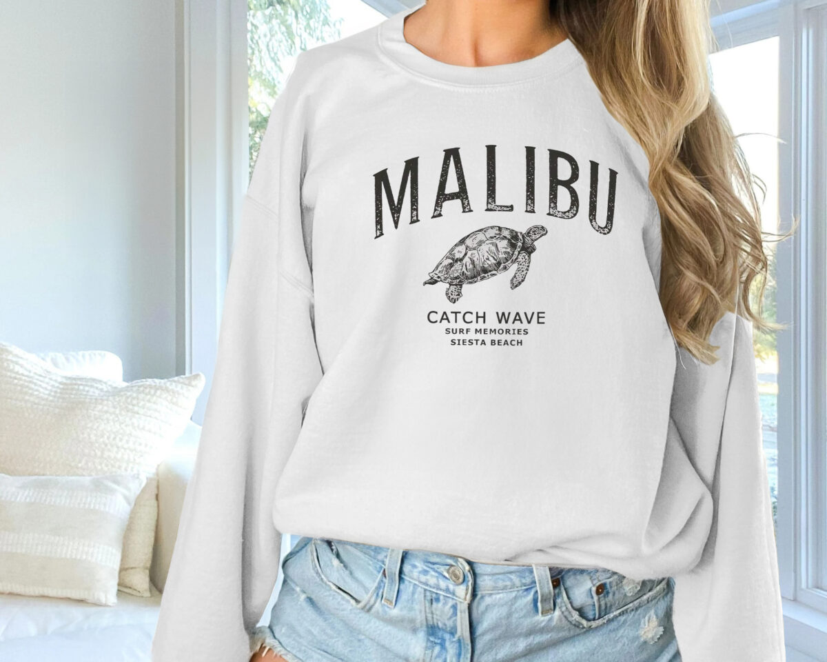 Women's Fashionable Solid Color Printed Long Sleeved Sweatshirt - Image 2