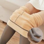 Fake Translucent Plus Size Leggings Fleece Lined Tights Fall And Winter Warm Fleece Pantyhose Women Fleece Lined Pantyhose Thermal Winter Tights - Image 6