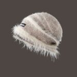 Korean Style Autumn And Winter Plush Knitted Mixed Color Stripe Warm - Image 6