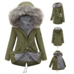 Parka Cotton-padded Coat Mid-length Hooded - Image 3