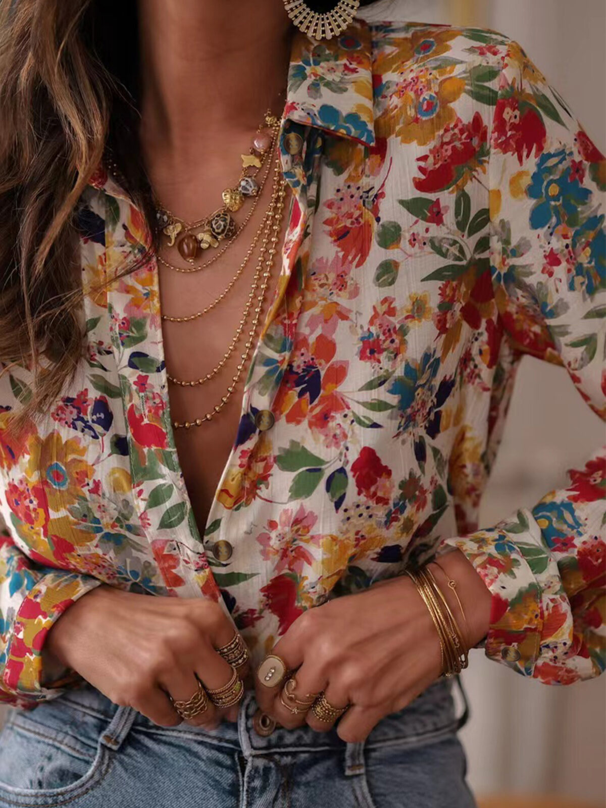 European And American Leisure Holiday Women's Shirt - Image 9