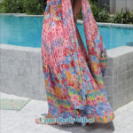 Women's Floral Style Large Hem Dress - Image 8
