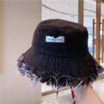 Jean Fisherman Hat Women's Spring And Summer Thin Washed Old Frayed Edge Bucket Hat Outdoor - Image 6