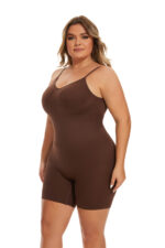 Simple Waist Fitted Belly Contracting And Hip Lifting Exposed Back Beauty Back Boxer Jumpsuit - Image 6