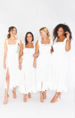 Temperament Suspender Split Dress With Lace-up Design Fashion Summer Ruffled Beach Dresses For Women - Image 10