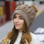 Cozy Knit Fleece-Feel Beanie With Ear Flaps & Pompom Warm Winter Hat For Women Perfect For Skiing & Outdoor Activities - Image 4