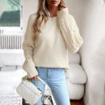 Women's Fashionable Simple Round Neck Sweater - Image 6