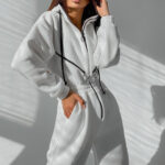 Sports And Casual Women's Hooded Jumpsuit - Image 2