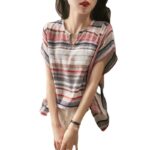 New Striped Shirt Women's Short Sleeve Loose - Image 5