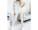 Women's Solid Color Vest Hoodie And Pants Set - Image 3
