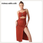 Women's Pure Color Halter Sleeveless Split Dress - Image 7
