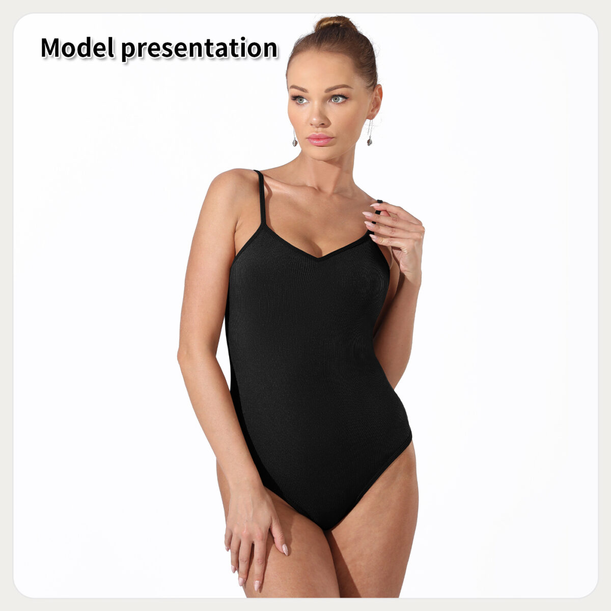 Women's Fashion Simple Solid Color Bodysuit - Image 1