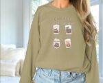 Women's Fashionable Solid Color Printed Long Sleeved Sweatshirt - Image 2