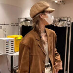 Dark Brown Coffee Suede Vintage Blazer - Image 3