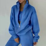 Bow Waist Repair A Long Sleeve Round Neck Dress Plaid Color Contrast Fashion Everything Elegant Casual - Image 3