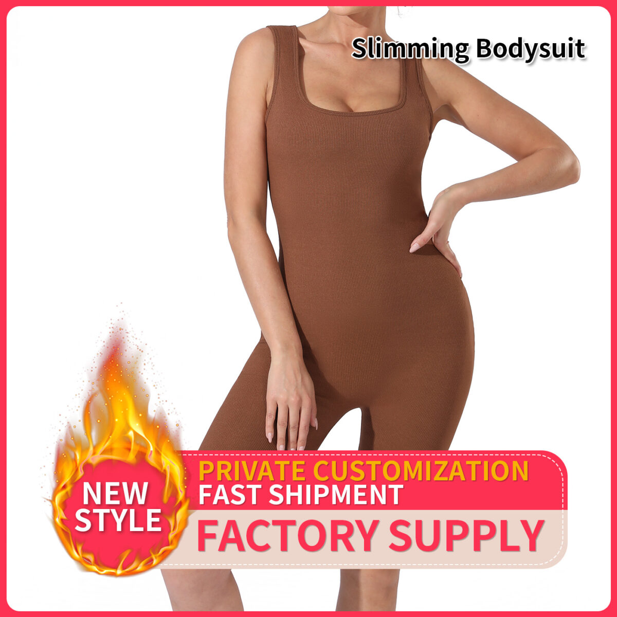 Women's Fashion Simple Solid Color Bodysuit - Image 3