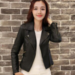 European And American Motorcycle Women's Clothing Leather Coat - Image 2