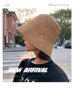 Women's Summer Thin Beach Sun-proof Straw Hat - Image 10