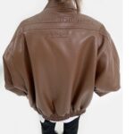 Troniche Steel Stamp PU Leather Motorcycle Jacket For Women - Image 5