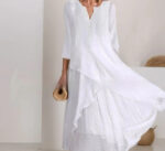 Fashion Casual Solid Color Shuya Temperament Commute Dress - Image 2
