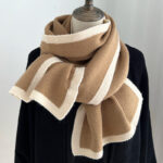 Color Matching Scarf Knitted Wool Scarf - Image 6