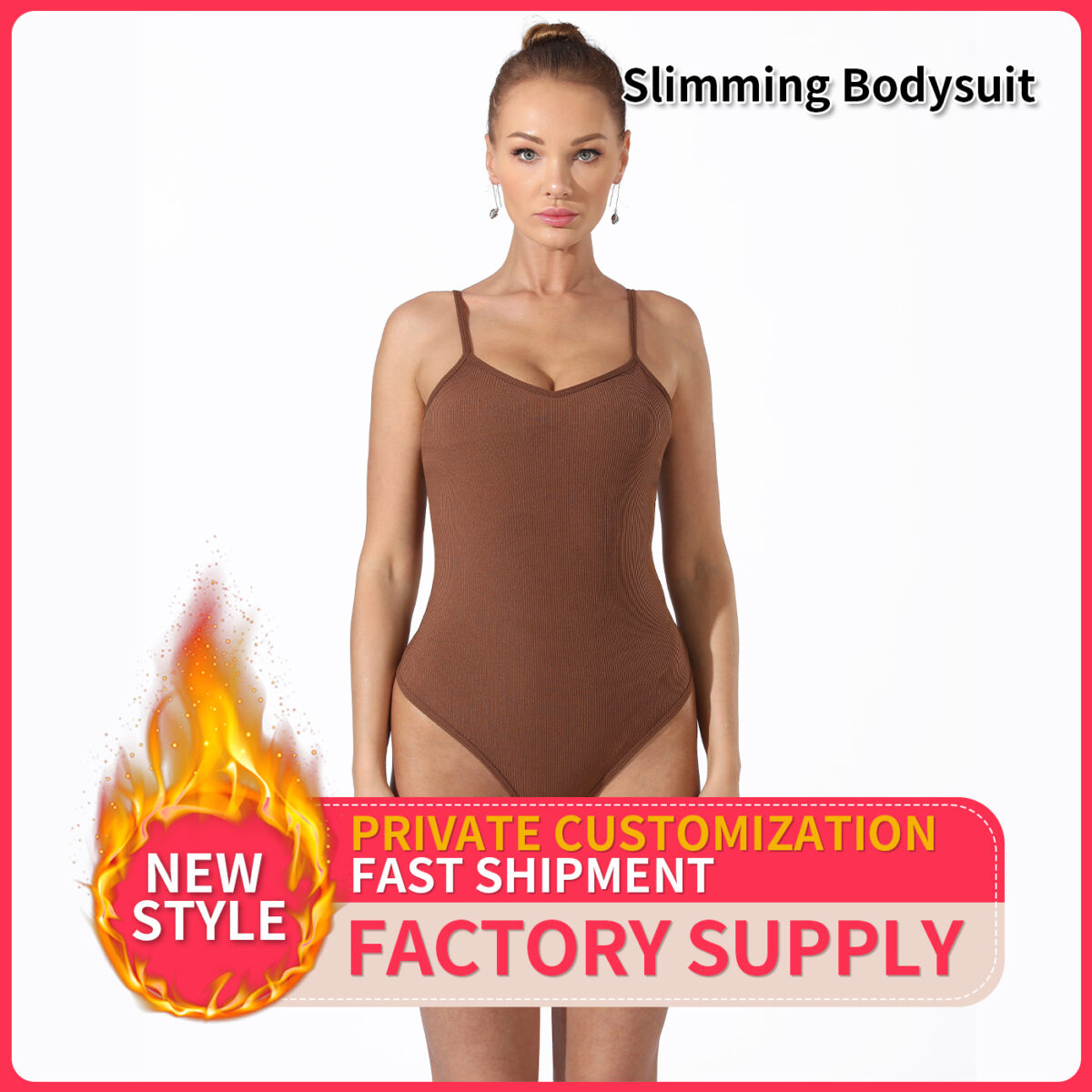 Women's Fashion Simple Solid Color Bodysuit - Image 9