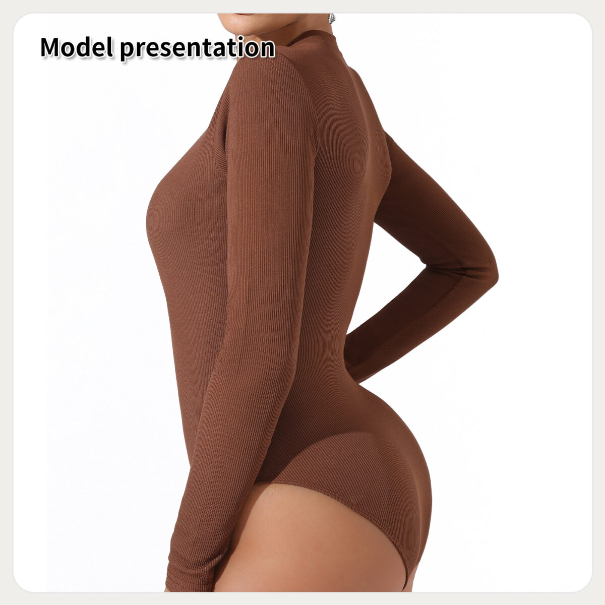 Women's Fashion Simple Solid Color Bodysuit - Image 8