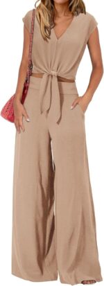 High Waist Slim-fit Wide-legged Pants Suit - Image 6