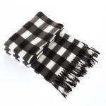 Autumn And Winter Black And White Plaid Plus-sized Thickening Thermal Men's And Women's Scarf - Image 8