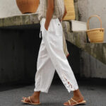Women's Casual Pants Baggy Straight Trousers
