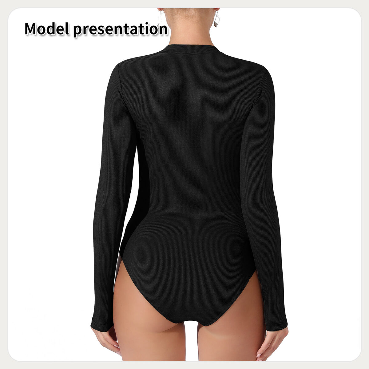 Women's Fashion Simple Solid Color Bodysuit - Image 9