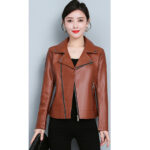 Leather Jacket Versatile Short Coat - Image 5
