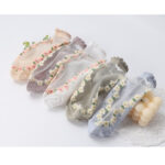 Women's Thin Spun Glass Lace Crystal Boat Socks - Image 3