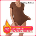Women's Fashion Simple Solid Color Bodysuit - Image 3