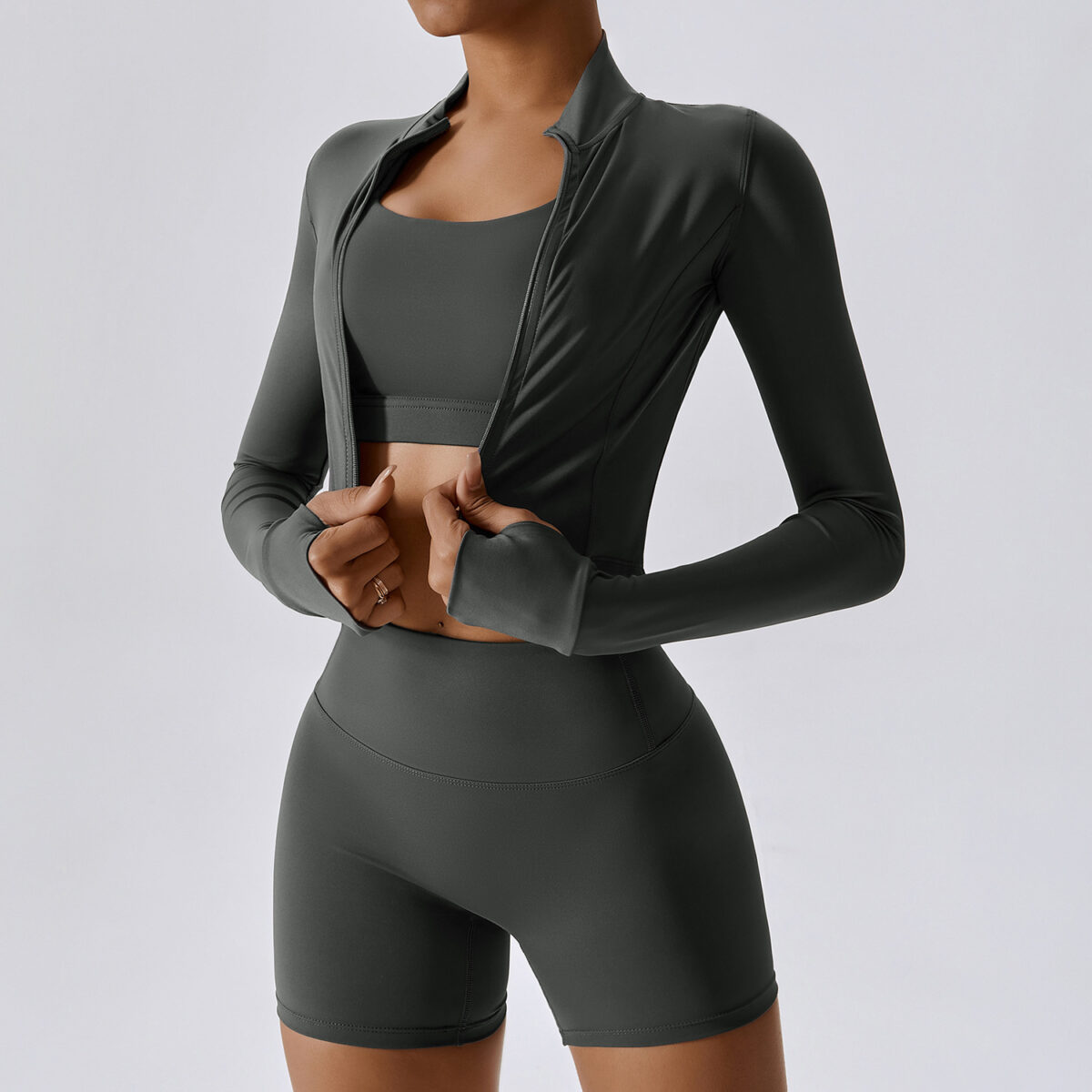 Outdoor Sports Skinny Yoga Clothes Suit Nude Feel - Image 5