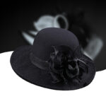 Net Yarn Flowers Woolen Basin Hat Female European And American French Hepburn Style - Image 4