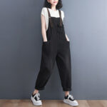 Women's Korean Version Of The New Spot Strap Spring Jeans - Image 3