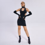 2023 Women's Fashion Summer Sleeveless Slim Short Mini Dress Club Dresses - Image 6