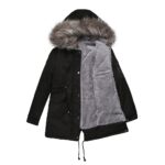 Parka Cotton-padded Coat Mid-length Hooded - Image 7