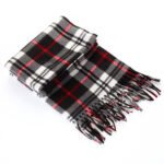 Autumn And Winter Black And White Plaid Plus-sized Thickening Thermal Men's And Women's Scarf - Image 7
