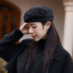 High-grade Buttons Make Your Face Look Smaller In Autumn And Winter Beret - Image 6